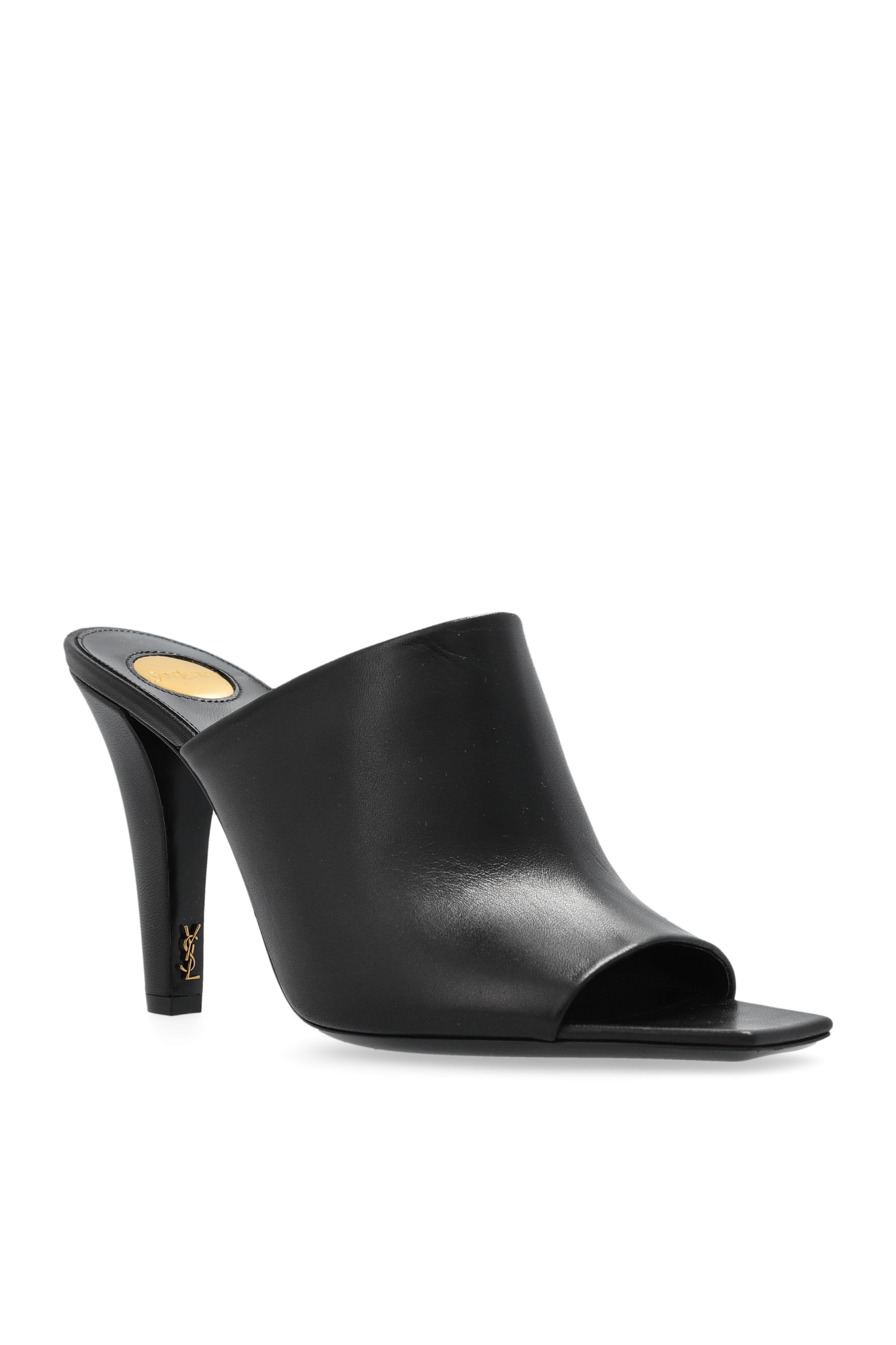 サンダル・ミュール Saint Laurent SS25 'Jill' mules (818037AADGZ 1000) Black 